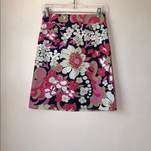 J. Crew Multi-Color Floral Skirt - Size 0